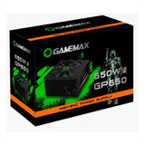 Fonte Gamer Gamemax Gp650 Preta 80 Plus Bronze 650w Pfc Ativ