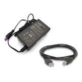 Fonte Impressora Hp C4680 Plug Roxo + Cabo Energia+ Cabo Usb
