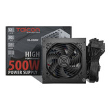Fonte Real Atx 500w 24pinos 3 Sata 2 Ide 1 Pci-e