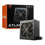 Fonte Real Cougar Gaming Atlas 550wts 80 Plus Bronze Cor Preto 110v/220v