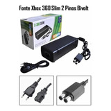 Fonte X360 Slim 2 Pinos Bivolt X360 100% Compatível Xbox 360
