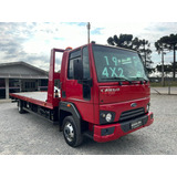 Ford Cargo 816 Vermelho 4x2 Ano 2018/19 Plataforma Guincho