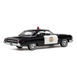 Ford Galaxie 500 1964 Police Car Sun Star 1:18 Preto #1447