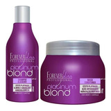 Forever Liss Kit Matizador Platinum Blond Shampoo + Mask