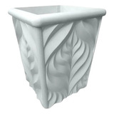 Forma 3d Vaso Folha 42x32x25 Abs 1,5 Molde Gesso Ou Cimento