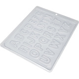Forma Acetato Para Bombom De Chocolate Letras Alfabeto Bwb