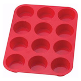 Forma Cupcake Silicone 12 Cavidades Petit Gateau Empada