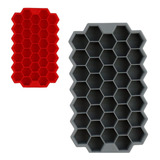 Forma De Gelo Colmeia Com 37 Cavidades De Silicone 20,5cm