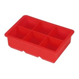 Forma De Gelo Em Silicone 6 Cubos Grandes Mor