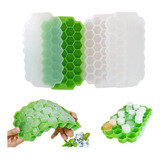 Forma De Gelo Silicone Colmeia C Tampa 37 Cavidades Garrafa 