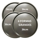 Forma De Pizza Assadeira Antiaderente Bandeja Kit Com 4 