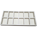 Forma De Silicone Retangular Para Sabonetes C/ 12 Cavidades