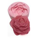 Forma De Silicone Rosa Aberta
