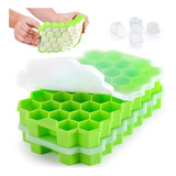 Forma Gelo Silicone Não Tóxico Colmeia P/garrafa Com Tampa 