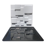 Forma Gesso/cimento Abs 3d - Mosaico Liso 50x50 Cm