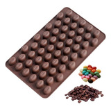 Forma Molde Silicone Grão De Café Para Chocolate Doces Balas