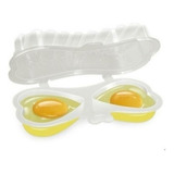 Forma Omelete 2 Ovos Coração Micro-ondas Cozido Egg Fácil 