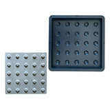 Forma Para Concreto Piso Tátil Alerta 10 Peças 25x25x2,5