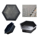 Fôrma Para Lajota De Pvc Sextavada De 25x25x08 Cm 10 Peças