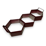 Forma Produzir Bloquete Sextavado 20x6cm Chapa De Aço 14 2mm