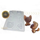 Forma Raposa 3 Partes Bwb P/ Chocolate Com Silicone 3d 3642