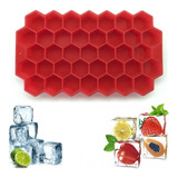 Forma Silicone Colmeia Gelo P/ Garrafa Hexagono 37 Cavidades