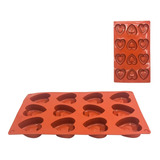 Forma Silicone Corao Para Chocolate Bombons
