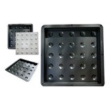 Forma Tátil Alerta Piso De Bolinha 25x25x2 Cm - 32 Peças