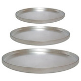 Formas De Pizza Redonda Alumínio Kit 3 Peças 30 Cm Diâmetro