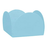Forminhas P Doces 4 Pétalas Azul Claro 3,0cmx2,0cm 200unid F
