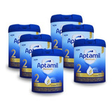Fórmula Infantil Aptamil Premium 2 800g Danone (6 Unidades)