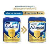 Fórmula Infantil Em Pó Sem Glúten Danone Aptanutri Premium 3 En Lata - Kit De 3 De 800g - 12 Meses A 3 Anos