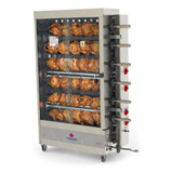 Forno Assar Frango Gás Pr634 Máquina Progás Rotativo Espeto