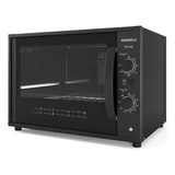 Forno Elétrico De Cozinha Preto 220v Bancada Top 60 Litros