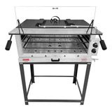 Forno Gás P/ Pizza Com Infravermelho Refratário Cristal Aço