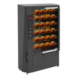 Forno Rotativo Assar Frango Máquina Gás 6 Espetos Saro Ch30