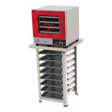 Forno Turbo Prp 004 Plus Digital 220v Vermelho bancada 8form