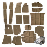 Forração Forro Assoalho Carpete Do Fusca Kit 16 Peças
