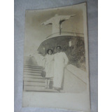 Foto Postal Antigo Cristo Redentor Rj