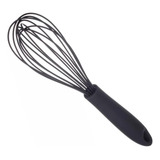 Fouet De Silicone Batedor Manual De Ovos Grande Linha Black 