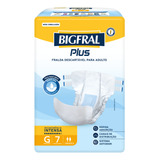 Fralda Adulto/geriátrica - Bigfral Plus - Tamanho G  C/7un