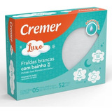 Fralda Cremer Luxo Branco C/bainha Cx/5