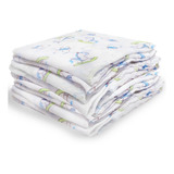 Fralda De Pano Kit 10 Caricia Sortido Masculino Sem Bainha
