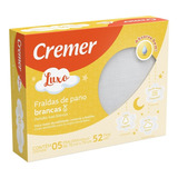 Fralda De Pano Luxo Cremer Duplo Tecido 100% Algodão 