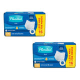 Fralda Geriátrica Adulto Plenitud Protect Plus P/m Kit Com 2