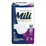 Fralda Geriátrica Mili Adulta Tamanho M - Pacote 09 Unidades