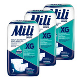 Fralda Geriátrica Mili Vita Adulto Tam: Xg 3 Pacotes