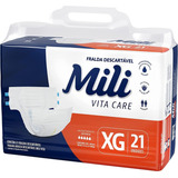 Fralda Geriátrica Mili Vita Care Premium Tam Xg C/ 21 Unid. 