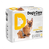 Fralda Higiênica Dog's Care Para Macho 12 Unidades - Tam. P