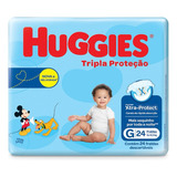 Fralda Huggies Tripla Proteção (pacote Azul)